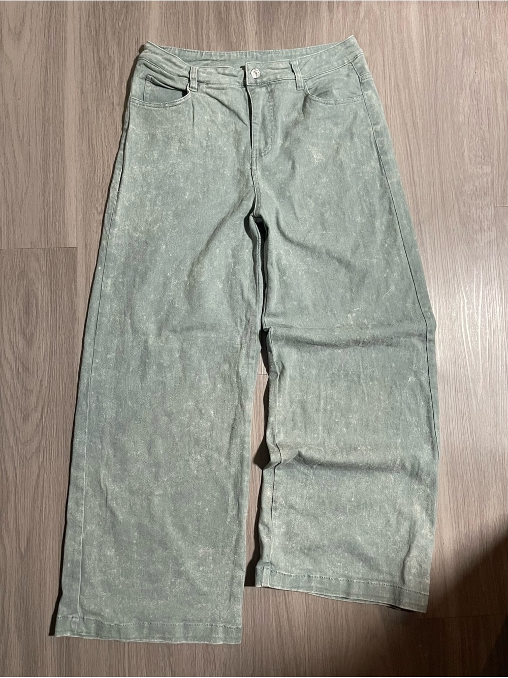 Wide Leg Women’s Pants in Sage Green